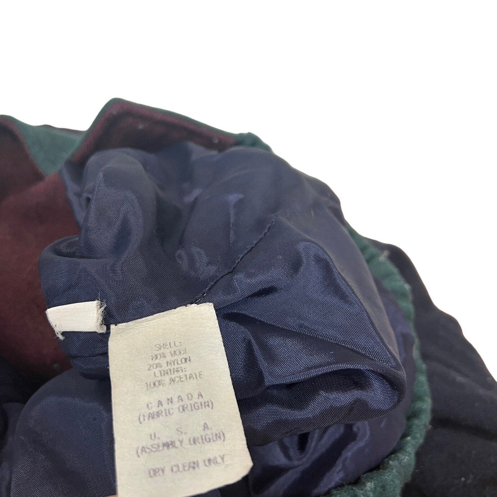 Vintage Donnybrook Men's Coat Colorblock Wool Blend Hooded Size M? - Picture 6 of 6